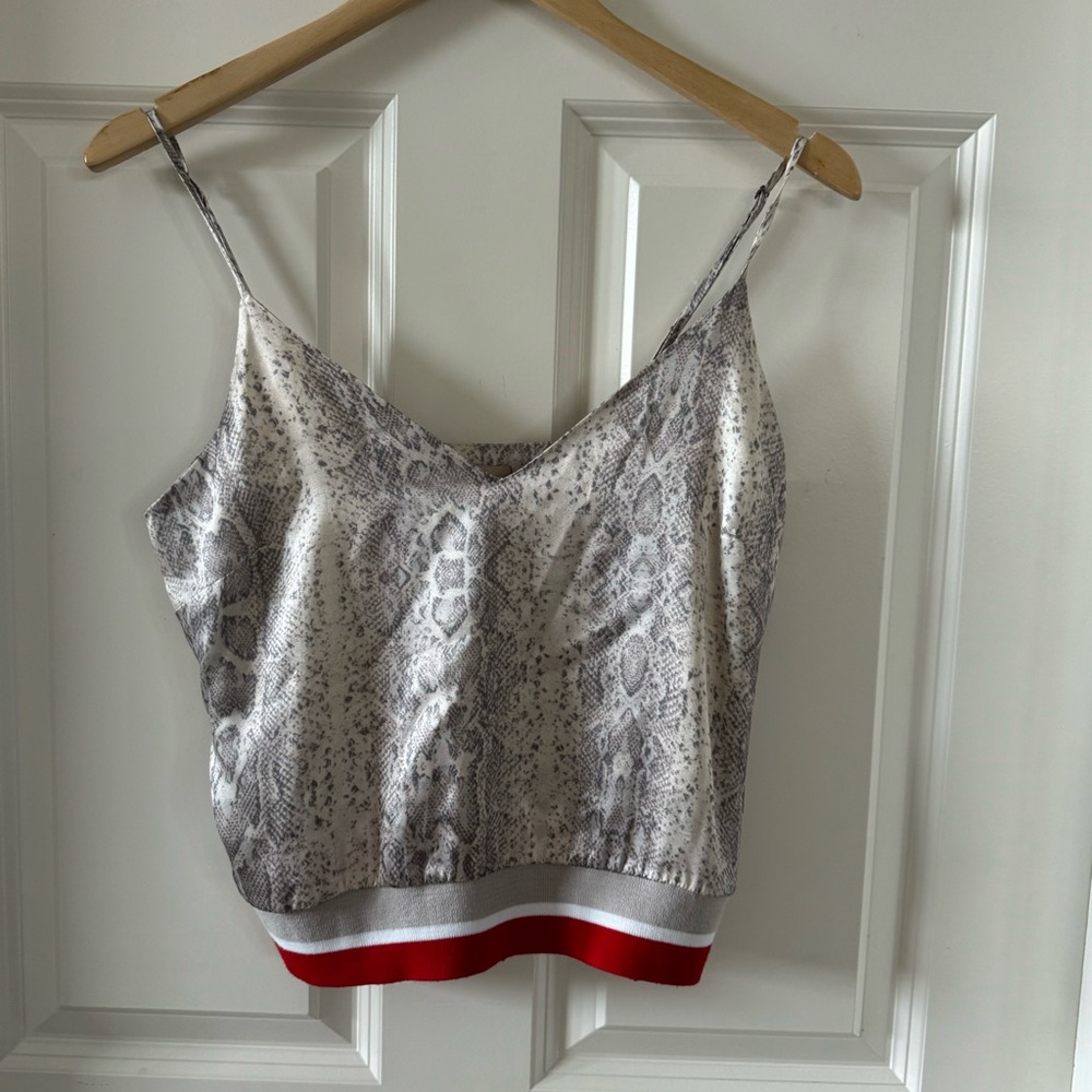 Loyd Ford silk crop top